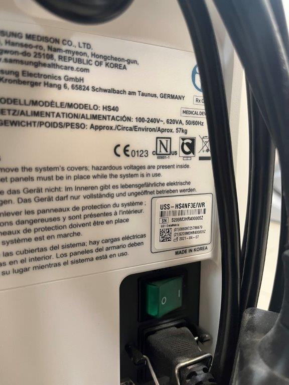 Használt Samsung HS40 ultrahang készülék 3D/4D hasi és 2D hüvelyi fejjel Használt Samsung HS40 ultrahang készülék 3D/4D hasi és 2D hüvelyi fejjel